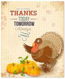 Happy Thanksgiving Greeting Cards By WishesQuotes