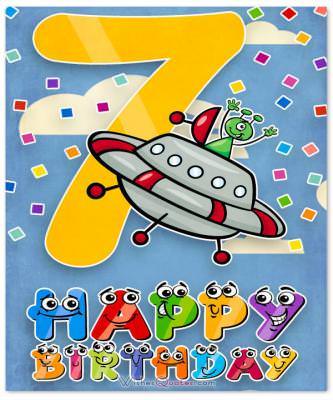 Happy 7th Birthday Wishes For 7-Year-Old Boy Or Girl