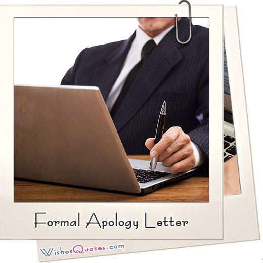 Useful Examples Of Formal Apology Letters