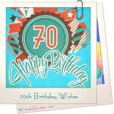 70th Birthday Wishes And Birthday Card Messages By WishesQuotes