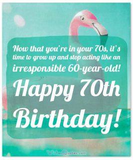 70th Birthday Wishes And Birthday Card Messages By WishesQuotes