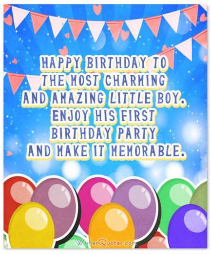 Wonderful Birthday Wishes For A Baby Boy By WishesQuotes