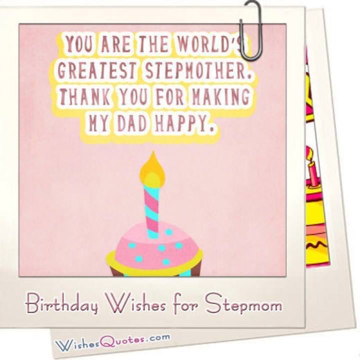 Amazing Happy Birthday Wishes For Stepmom By WishesQuotes