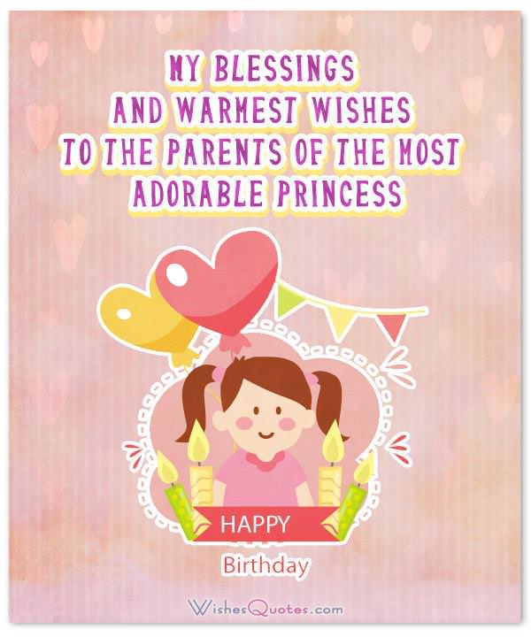 Adorable Birthday Wishes For A Baby Girl By WishesQuotes