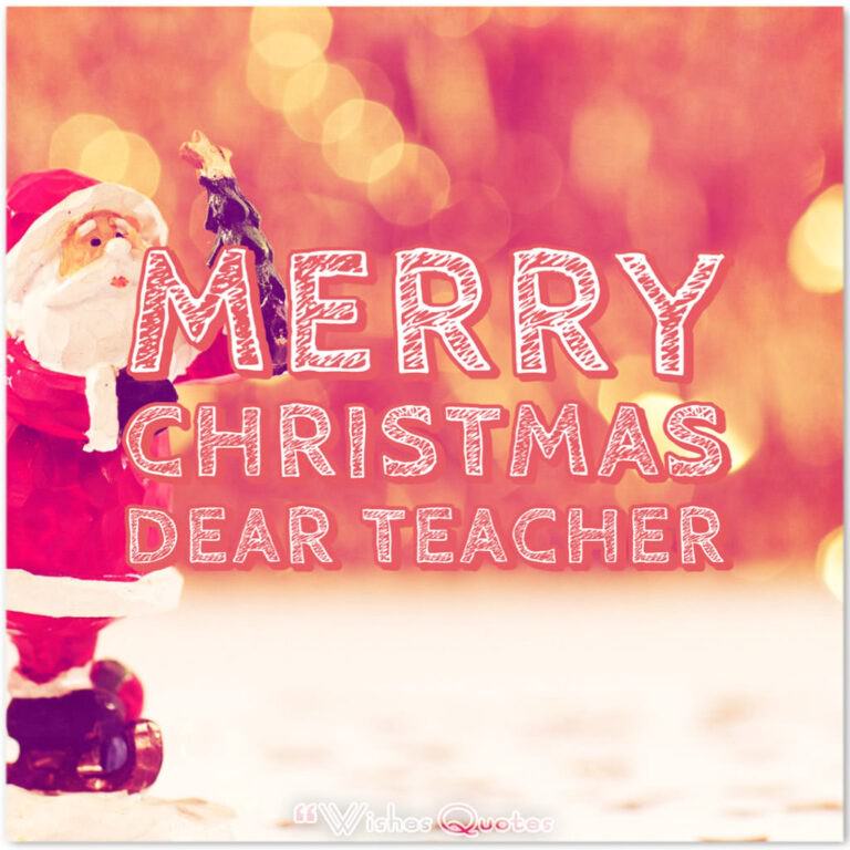 Christmas Messages For Teachers By WishesQuotes