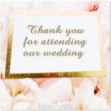 Thank You Notes For Wedding Gifts And Attending Your Wedding