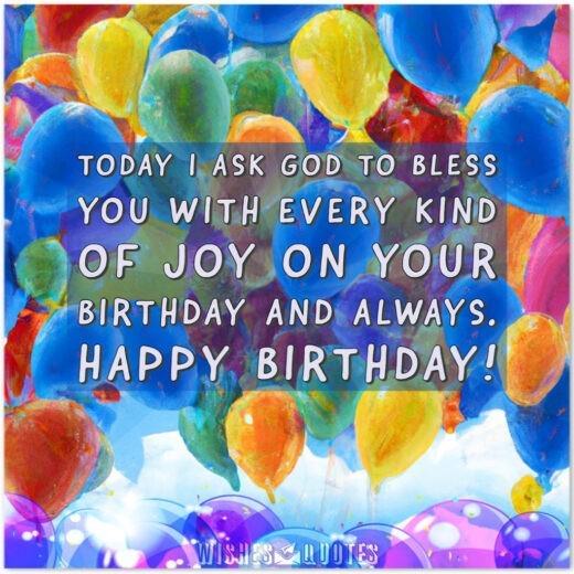 Heavenly Hues: Birthday Blessings And Prayers By WishesQuotes